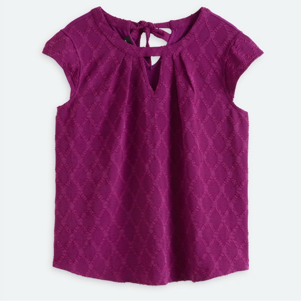 FORTUNE + IVY Dani Mixed Material Blouse pink women’s XL